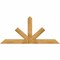 Ekena Millwork Saratoga Rough Sawn Timber Gable Bracket, Western Red Cedar, 84"W x 38"H x 6"D x 6"F, 11/12 Pitch GBW084X38X0606SAR00RWR - alternate 1